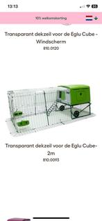 Dekzeil Omlet Eglu Cube 2m, transparant, Dieren en Toebehoren, Ophalen of Verzenden, Zo goed als nieuw, Overige typen