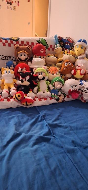 Mario en sonic knuffel nu weg  beschikbaar voor biedingen