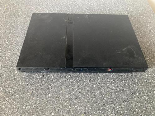 PS2, Spelcomputers en Games, Spelcomputers | Sony PlayStation 2, Gebruikt, Slim, Zwart, Zonder controller, Ophalen of Verzenden