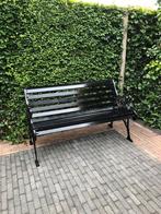Gietijzeren tuinbank.   Zwart, Ophalen, Zo goed als nieuw
