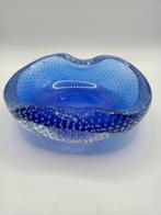 Mooie Murano bubbel glazen asbak puntgaaf, Ophalen of Verzenden