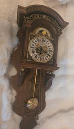 Prachtige Vintage Houten Sallandse Wandklok,, Antiek en Kunst, Ophalen of Verzenden