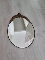 Mooie messing of koper spiegel, Ophalen, Ovaal, Minder dan 50 cm, Minder dan 100 cm