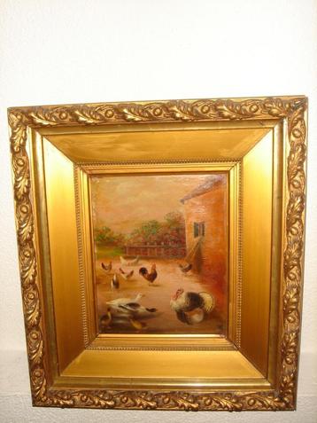 W. A. Lammers (1857-1913), Chickens, Ducks, and a Turkey. beschikbaar voor biedingen
