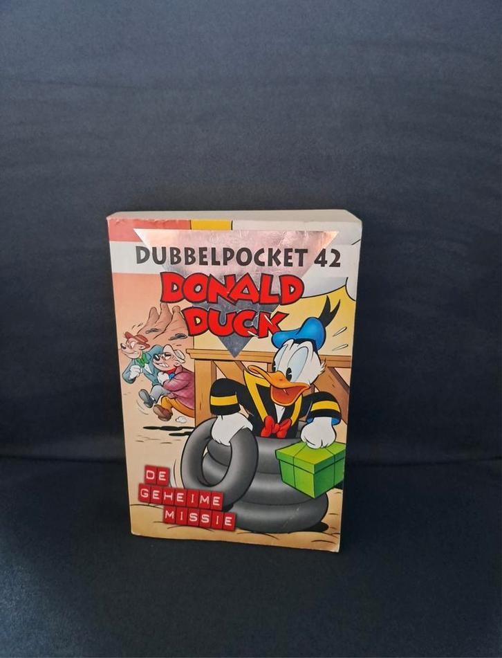 Donald Duck Dubbelpocket 42 de geheime missie stripboek, Boeken, Stripboeken, Gelezen, Eén stripboek, Ophalen of Verzenden