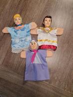 3 Disney (Assepoester) poppenkastpoppen (AH spaaractie), Ophalen of Verzenden, Gebruikt