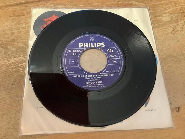 Hepie en Hepie - Ik Lig Op M'n Kussen Stil Te Dromen, Cd's en Dvd's, Vinyl Singles, Gebruikt, Single, Nederlandstalig, 7 inch