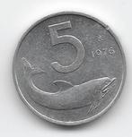 Italië 5 lire 1976 KM# 92, Postzegels en Munten, Munten | Europa | Niet-Euromunten, Verzenden, Italië, Losse munt