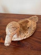 Twee zware gipsen eenden decoratie, Tuin en Terras, Tuinbeelden, Ophalen of Verzenden, Gebruikt, Overige materialen, Dierenbeeld