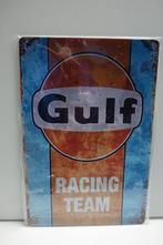 GULF BENZINE LOGO BORD RACING TEAM voor GARAGE, Ophalen of Verzenden, Zo goed als nieuw, Formule 1