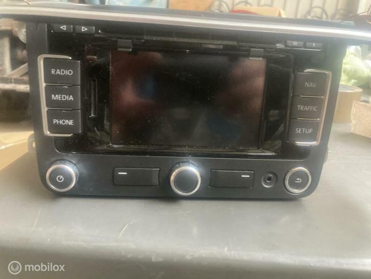 Autoradio origineel navigatie Volkswagen Polo 6R ('09-'14), Auto-onderdelen, Elektronica en Kabels, Volkswagen, Gebruikt, Ophalen of Verzenden