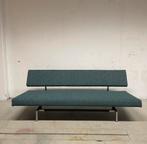 Martin Visser Slaapbank + Armsteun - nieuw gestoffeerd, Ophalen, Zo goed als nieuw, Eenpersoons, Blauw