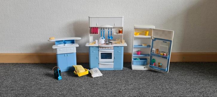 Barbie keuken 1998 Vintage, Kinderen en Baby's, Speelgoed | Poppen, Gebruikt, Barbie, Ophalen of Verzenden