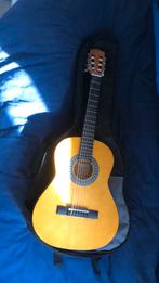 Akoestisch gitaar met hoes, Muziek en Instrumenten, Ophalen of Verzenden, Zo goed als nieuw, Klassieke of Spaanse gitaar