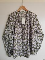 Hartford olijfgroen paarse katoenen blouse maat 42/ Nieuw!, Nieuw, Groen, Maat 42/44 (L), Ophalen of Verzenden