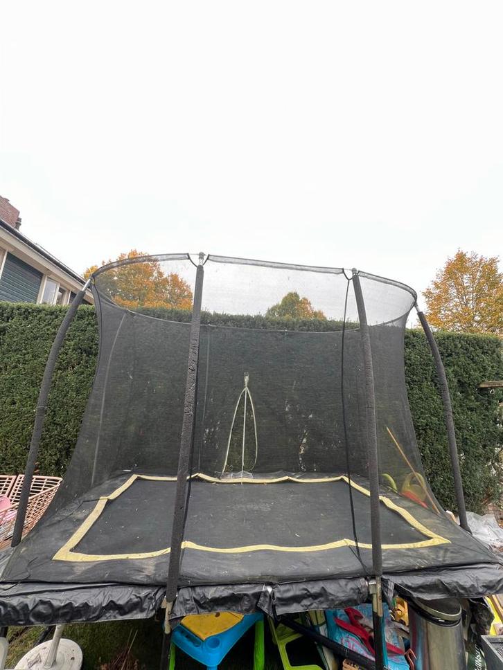 Trampoline 300x210cm - Beschadigde Rits, Kinderen en Baby's, Speelgoed | Buiten | Trampolines, Gebruikt, Ophalen of Verzenden