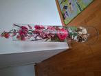 Lange grote vaas met kunstbloemen, Ophalen, Nieuw