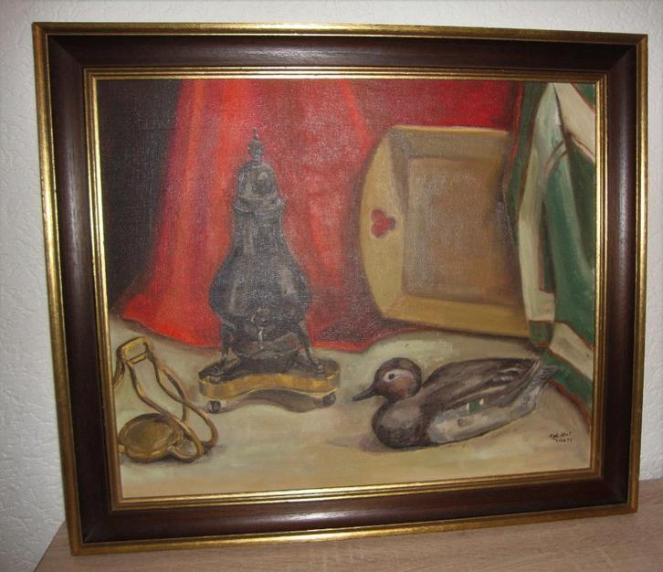 M. van Lanschot - stilleven, Antiek en Kunst, Kunst | Schilderijen | Klassiek, Ophalen of Verzenden