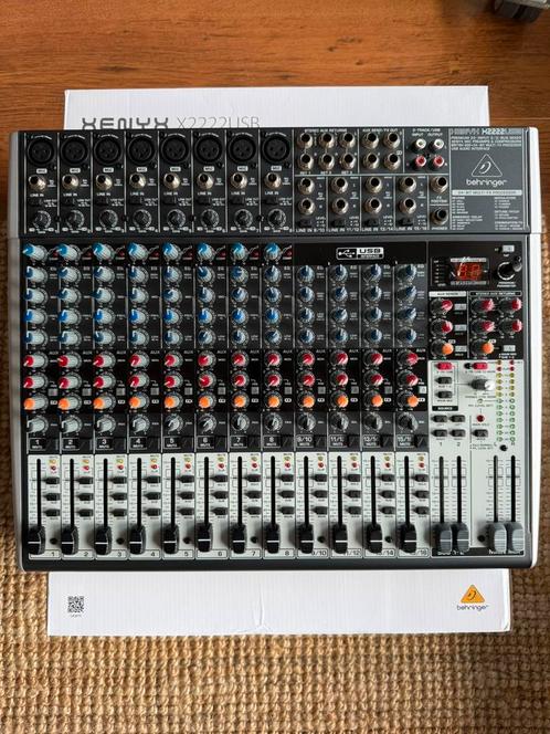 Behringer XENYX X2222USB Mixer *ZGAN IN DOOS MET TOEBEHOREN*, Muziek en Instrumenten, Mengpanelen, Zo goed als nieuw, 20 kanalen of meer