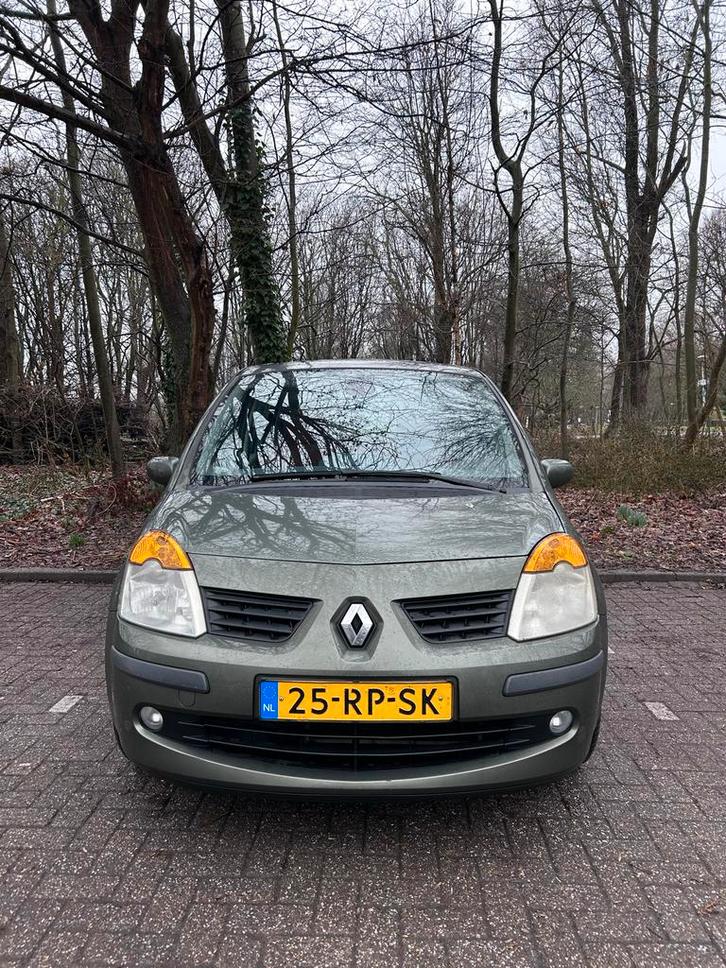 Renault Modus 1.4 16V Autbas E3 2005 Groen, Auto's, Renault, Modus, Benzine, C, MPV, Handgeschakeld, Origineel Nederlands, Groen