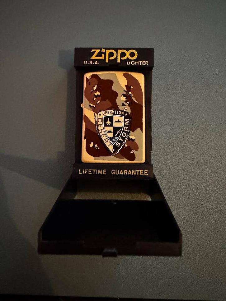 Vintage Zippo 1990 Desert Storm - US Military, Verzamelen, Overige Verzamelen, Zo goed als nieuw, Ophalen of Verzenden