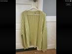 Drykorn grof gebreid vest groen geel, Ophalen of Verzenden, Zo goed als nieuw, Maat 38/40 (M), Geel