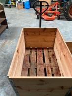 Houten Kisten op Pallet - Handig voor Opslag, Doe-het-zelf en Verbouw, Hout en Planken, Ophalen, Gebruikt, Pallet