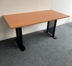 Stevig degelijk houten buro tafel bureau 160 x 80 cm, Ophalen, Gebruikt, Bureau