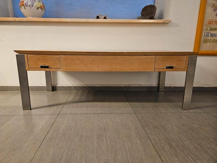 Eikenhouten dressoir / tv-meubel, Huis en Inrichting, Tafels | Sidetables, Gebruikt, 25 tot 50 cm, Rechthoekig, Ophalen