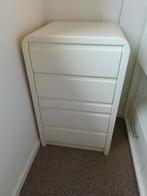 Witte ladekast, Ophalen, Gebruikt, 50 tot 100 cm, 3 of 4 laden