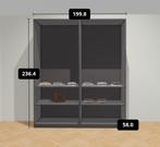 Pax kast Ikea - 200x236x58 - antraciet, Huis en Inrichting, Kasten | Kledingkasten, Ophalen, Met plank(en), 200 cm of meer, 150 tot 200 cm