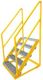 2x Industriële trap nieuw. Hoog ca105cm. Vrijstaande mobiele, Ophalen, Zo goed als nieuw, Trap, Minder dan 2 meter