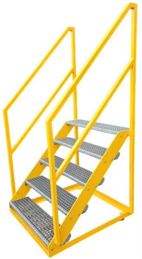 2x Industriële trap nieuw. Hoog ca105cm. Vrijstaande mobiele, Doe-het-zelf en Verbouw, Ladders en Trappen, Zo goed als nieuw, Trap