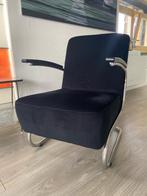 Buisframe fauteuil De Zwaan, Huis en Inrichting, Fauteuils, Ophalen, Minder dan 75 cm, Zo goed als nieuw, Metaal