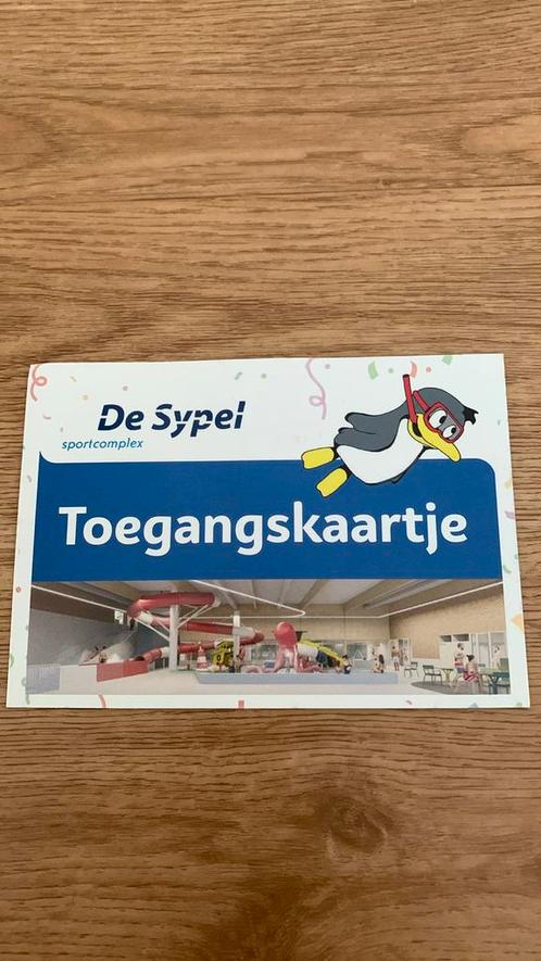 8 entreekaarten voor Zwembad De Sypel in Harderwijk, Tickets en Kaartjes, Kortingen en Cadeaubonnen, Drie personen of meer, Overige typen