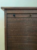 Antieke houten rolluikkast / dossierkast - ca. 1900, Ophalen of Verzenden