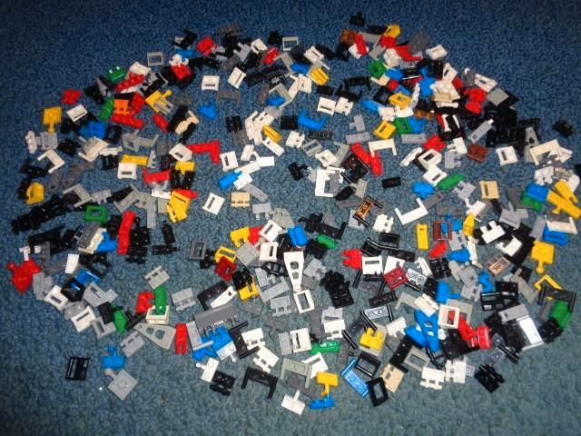 Partij M411=Lego plaatjes aangepast 1x1+1x2, Kinderen en Baby's, Speelgoed | Duplo en Lego, Gebruikt, Lego, Losse stenen, Ophalen of Verzenden