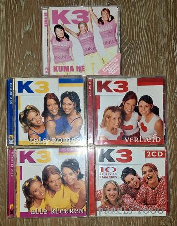 K3 CD’s originele bezetting – 5 stuks Karen Kristel Kathleen beschikbaar voor biedingen