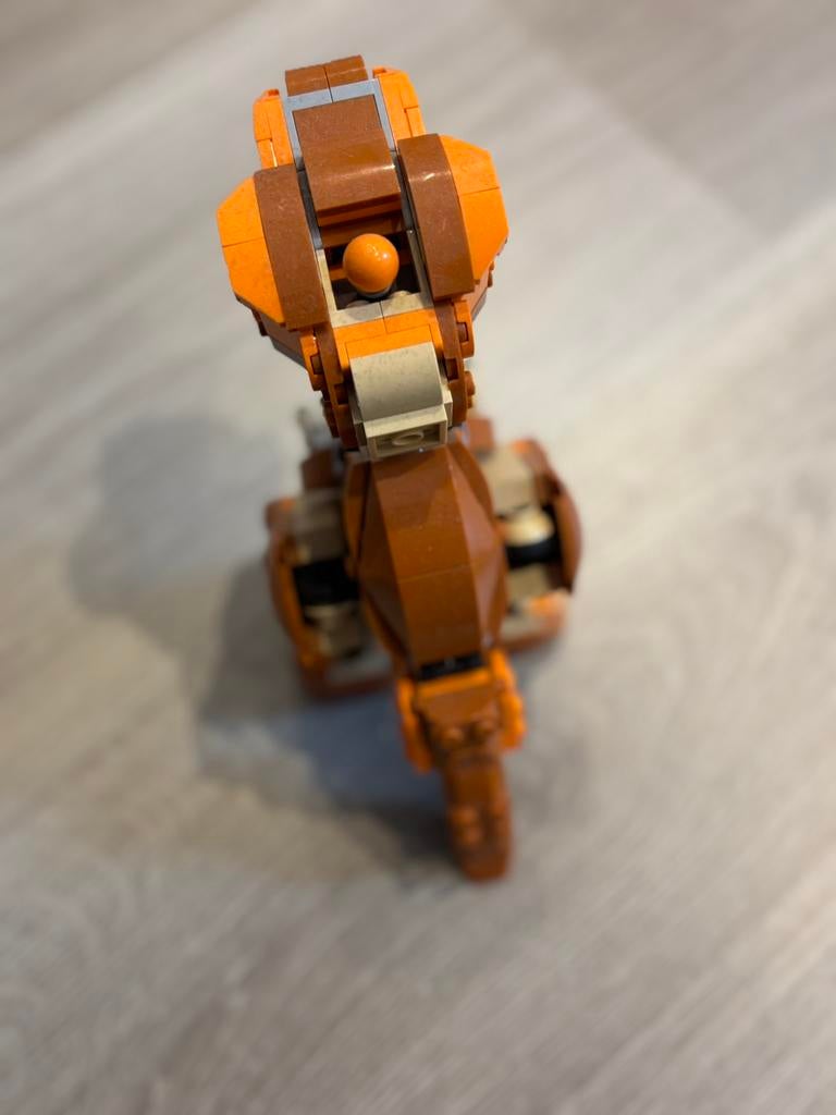 Baby t-rex lego, Ophalen