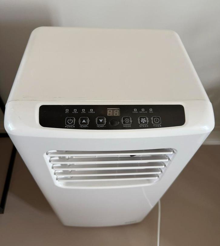 Mobiele airco, Witgoed en Apparatuur, Airco's, Zo goed als nieuw, Mobiele airco, Minder dan 60 m³, Koelen en Ontvochtigen, Ventileren