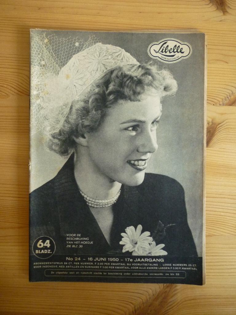 Vintage Libelle tijdschrift juni 1950 no. 24, Boeken, Ophalen of Verzenden, Gelezen, Damesbladen