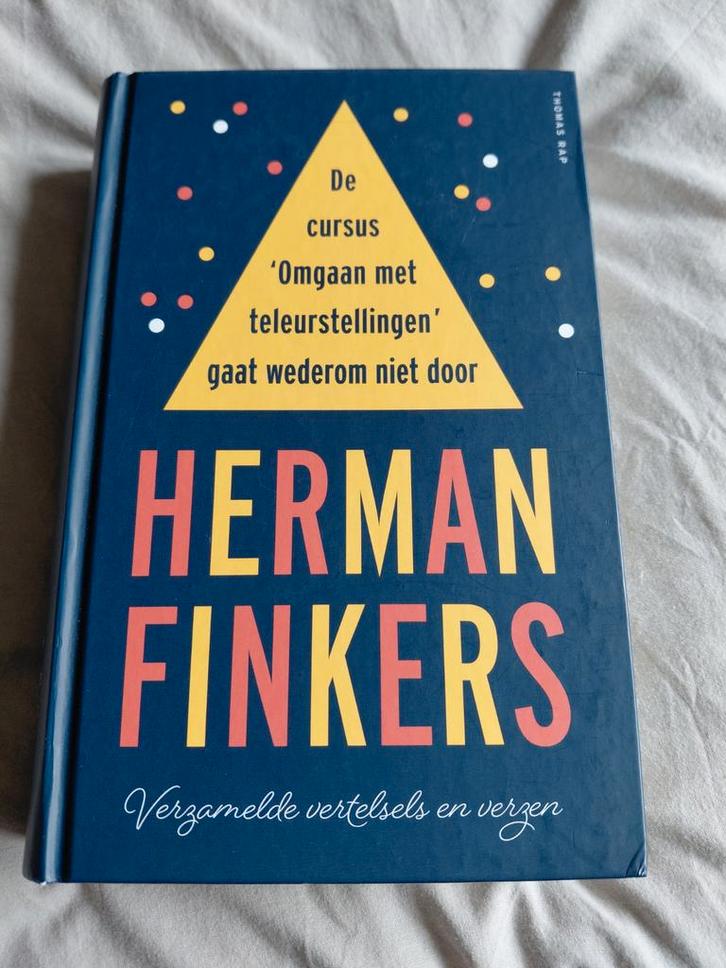 Herman Finkers - de cursus omgaan met teleurstellingen...., Boeken, Humor, Zo goed als nieuw, Verhalen, Ophalen of Verzenden