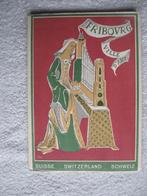 Fribourg Ville d'Art Suisse -brochure over de stad- uit 1951, Landkaart, 1800 tot 2000, Pierre Zurich, Gelezen