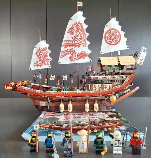 Lego 70618 Ninjago Destiny's Bounty 100% compleet, Kinderen en Baby's, Speelgoed | Duplo en Lego, Zo goed als nieuw, Lego, Complete set