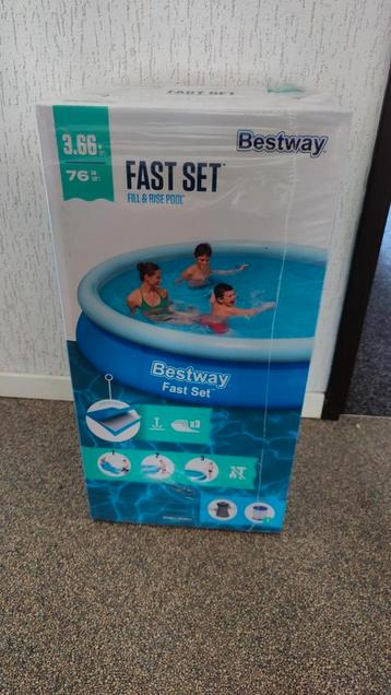 Bestway zwembad 3,66 m diameter, 76 cm diep zonder pomp. beschikbaar voor biedingen