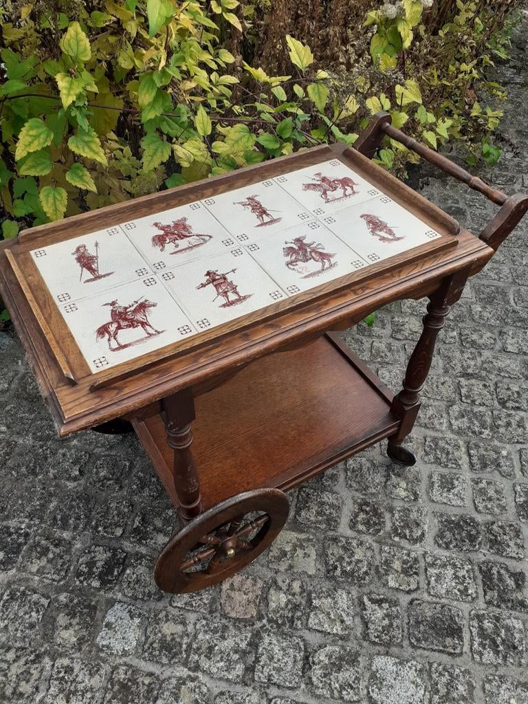 serveer wagentje, Ophalen