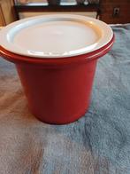 Tupperware ruimtebak rood met witte deksel, Ophalen of Verzenden