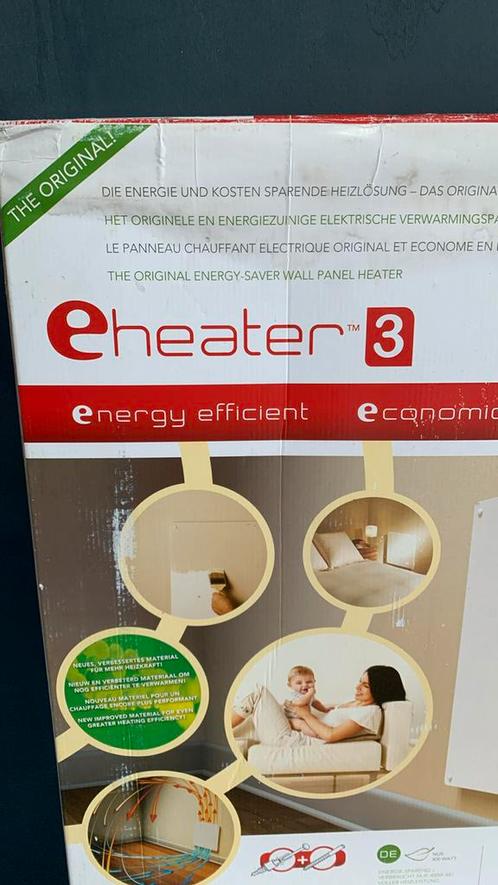 E heather 3 of Econoheater keramische plaatradiator, Doe-het-zelf en Verbouw, Verwarming en Radiatoren, Gebruikt, Thermostaat