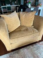 Love seat oker geel, Huis en Inrichting, Fauteuils, Ophalen, Gebruikt, Minder dan 75 cm, 100 tot 125 cm