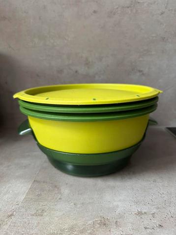 Tupperware micro gourmet magnetron stomer groen beschikbaar voor biedingen